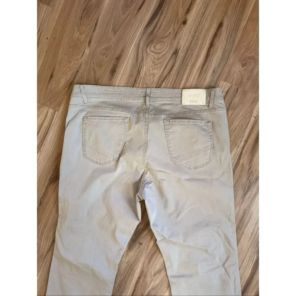 Brax Men’s Tan Chuck Modern Fit Triple Flex Pants Size 42/34